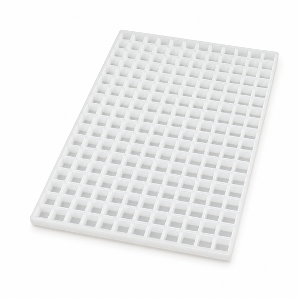 2,5 ml vierkante gummy schimmel - 216 holtes