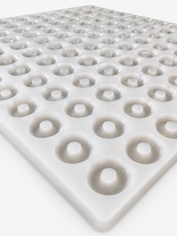 3,4 ml Pfirsichring-Gummiform – 108 Mulden
