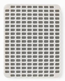 4mL CBD brick gummy mold with 185 cavities, overhead view