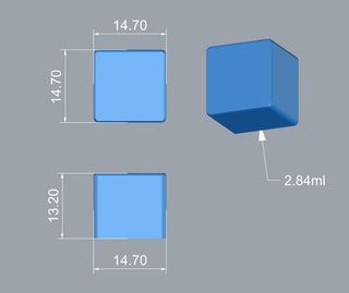 2.84mL Cube Gummy Mold