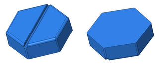 Moule gommeux à disjoncteur hexagonal vierge de 4,6 ml