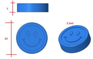 3,3 ml Smiley Face Coin Gummy-vorm