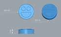 3,2 ml Smiley Face Gummy Mold - 192 gaatjes