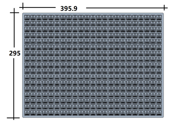 2,9-ml-Würfelform-Compliance-Logo – 391 Kavitäten